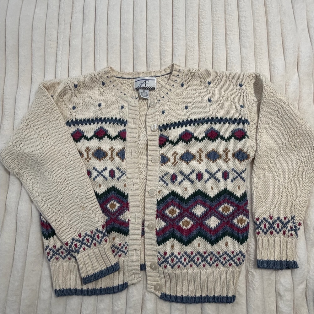 Pendleton Beige and Multicolor Patterned vintage … - image 1